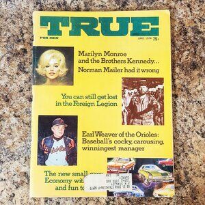 Vintage TRUE Magazine, Marilyn Monroe Cover, June 1974